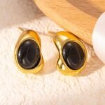 Gold tone stud