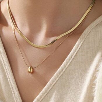 Teardrop Double Necklace